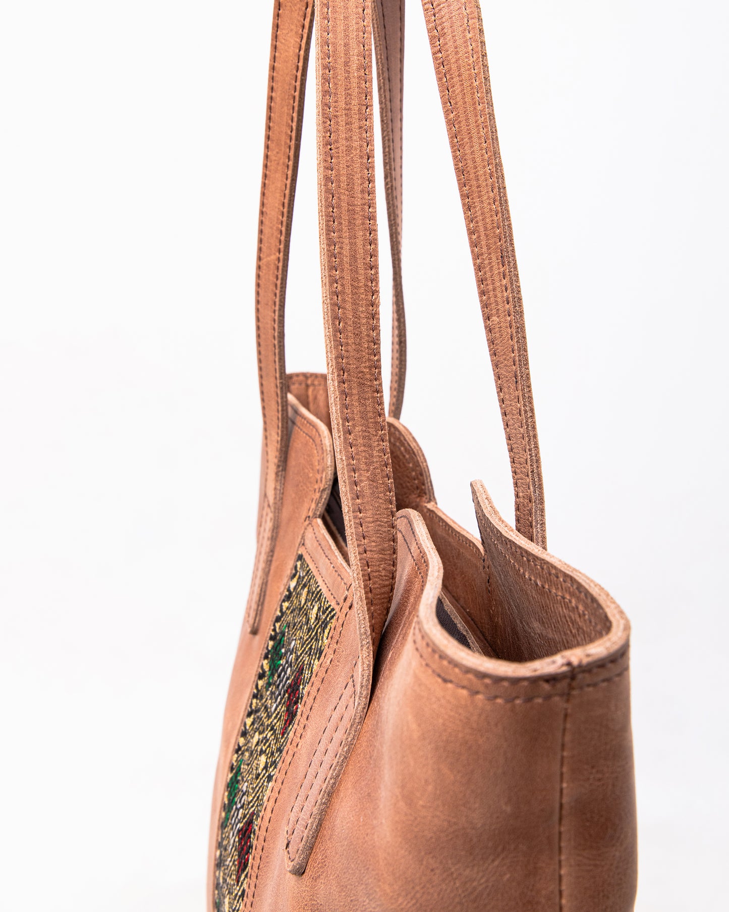 Brown Tibeb Tote Bag